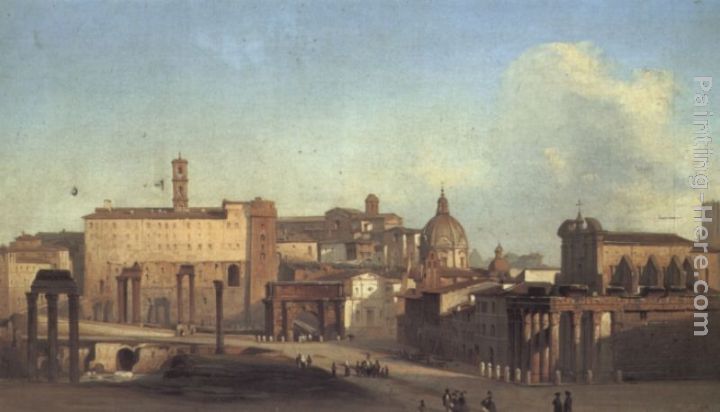 Ippolito Caffi A View Of The Forum